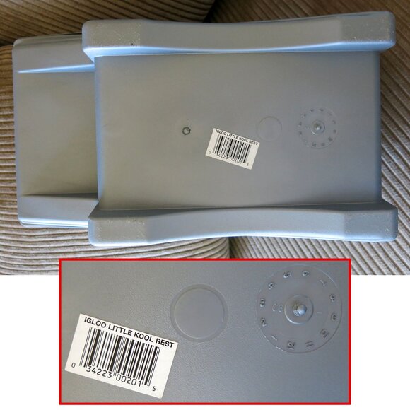 Vintage IGLOO Little Kool Rest Car Cooler Gray Blue Ice Console Cup Holder USA - Picture 9 of 15